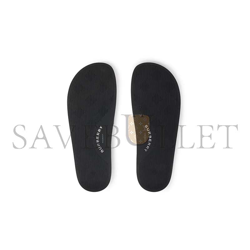 BURBERRY FURLEY CHECK SLIDE SANDALS 